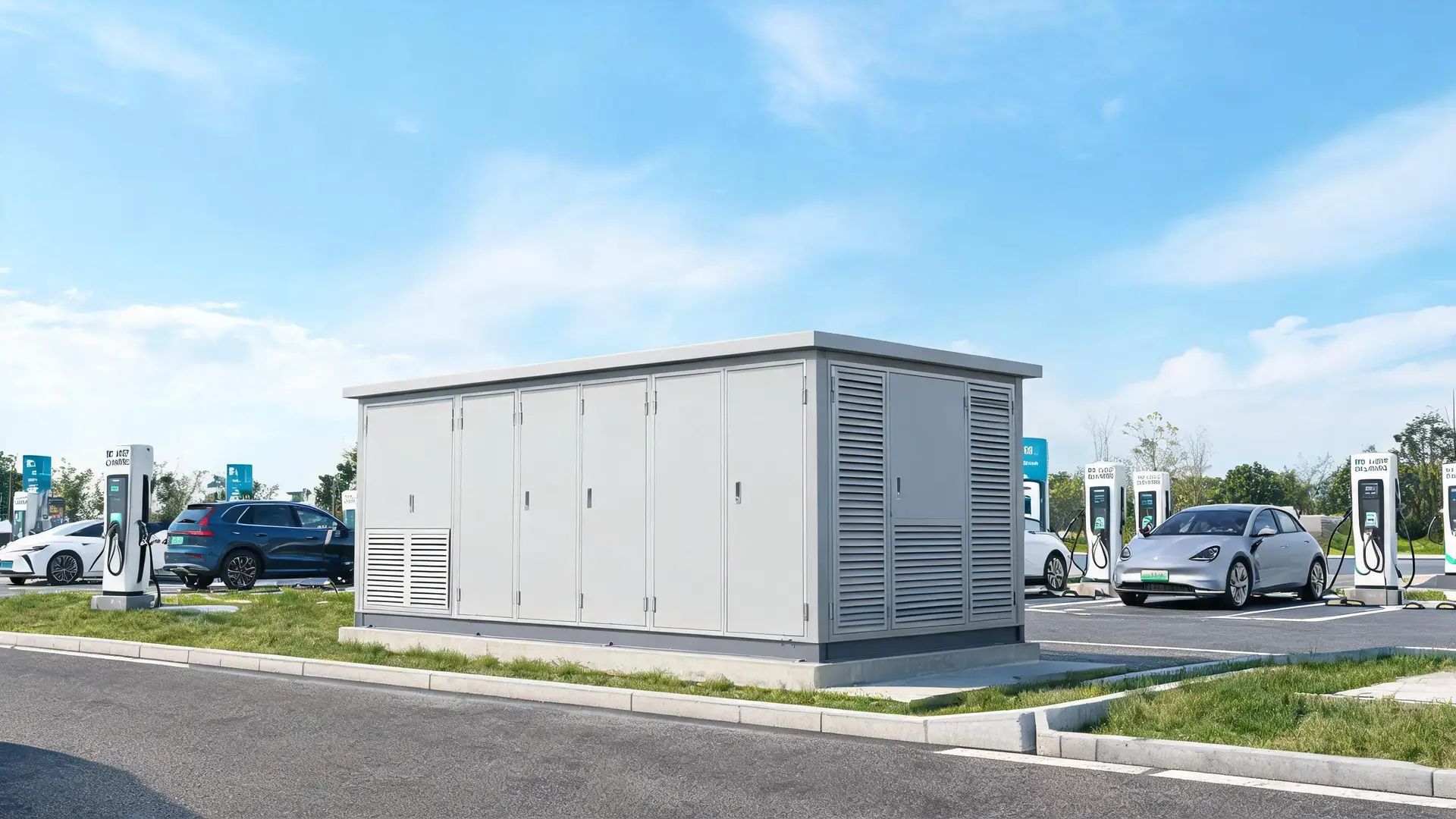 Prefabricated compact substation for EV charging infrastructure