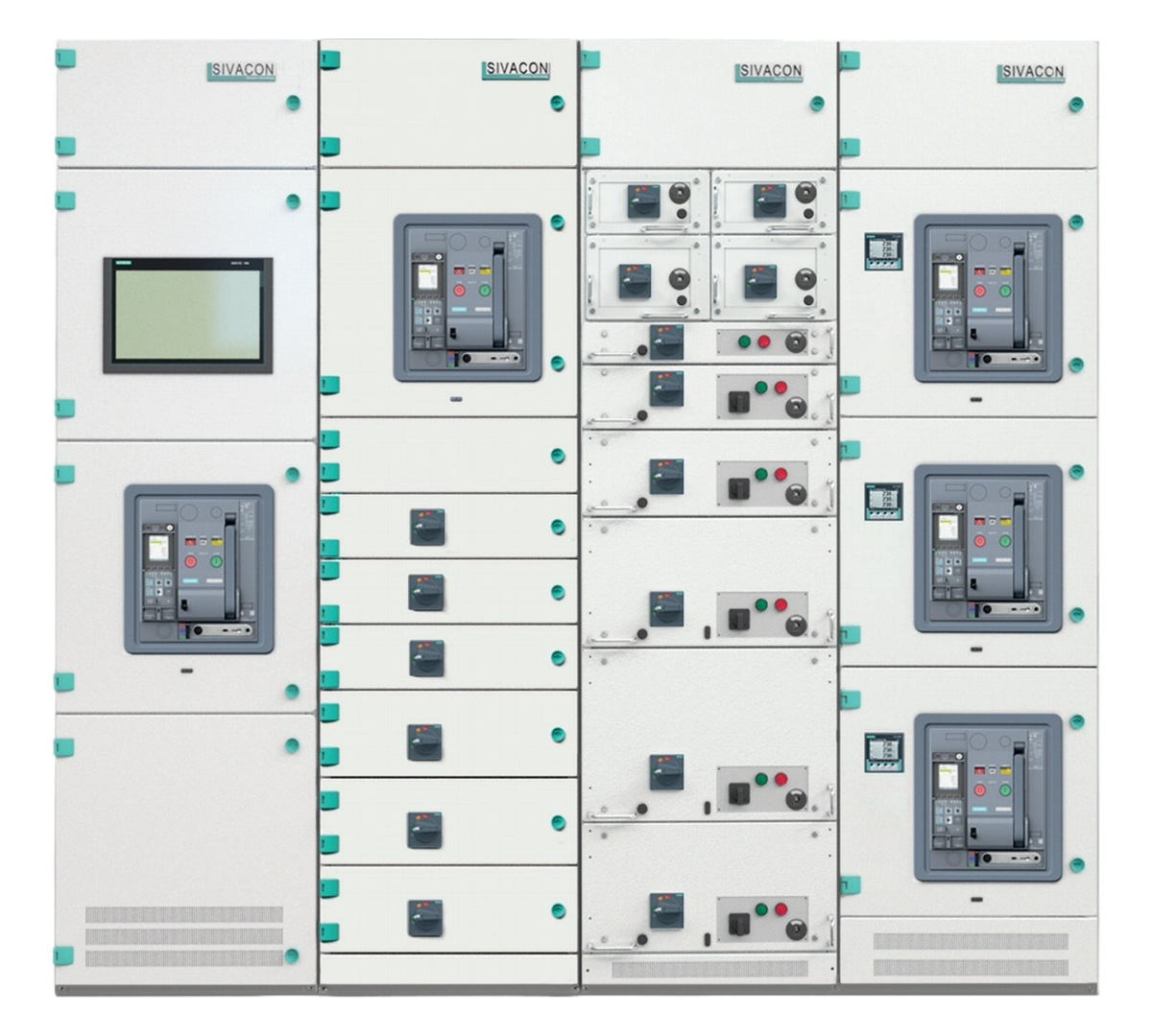 SIVACON 8PT low voltage switchgear assembly manufactured by GOHO under Siemens license.